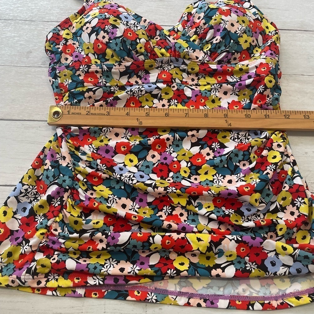 Anne Cole Women's Ditsy Floral-Print Underwire Tankini Top Swimsuit Size 32C/34B - Picture 6 of 11